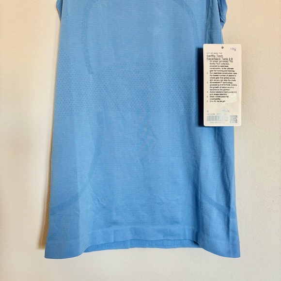 Lululemon NWT Blue Swiftly Tech Racerback Tank Top- size 4 - Picture 3 of 8